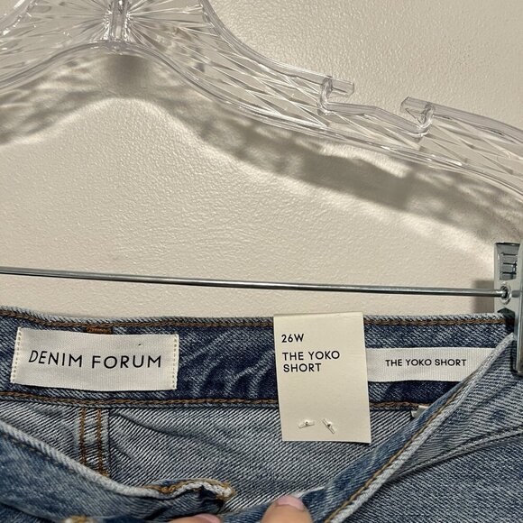 Denim Forum NWT The Yoko Jean Shorts‎ Size 26 - Picture 3 of 10